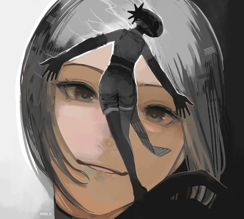 reze and bomb devil (chainsaw man) drawn by seki_31_(artist)