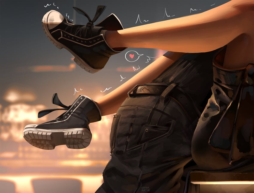 tifa lockhart and cloud strife (final fantasy and 2 more) drawn by safaia