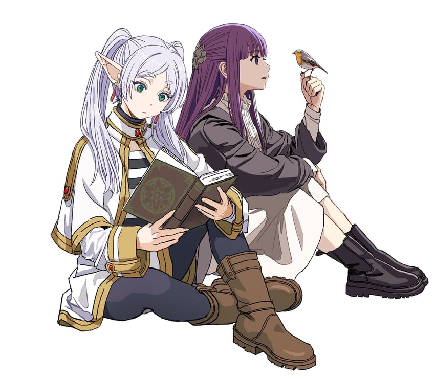 frieren and fern (sousou no frieren) drawn by shiren_(ourboy83)