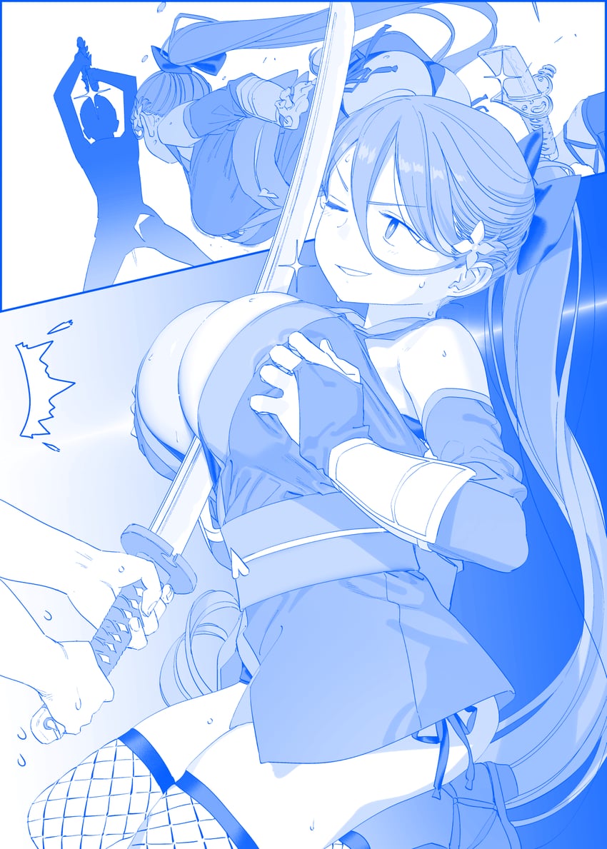 kunoichi-chan (getsuyoubi no tawawa) drawn by himura_kiseki
