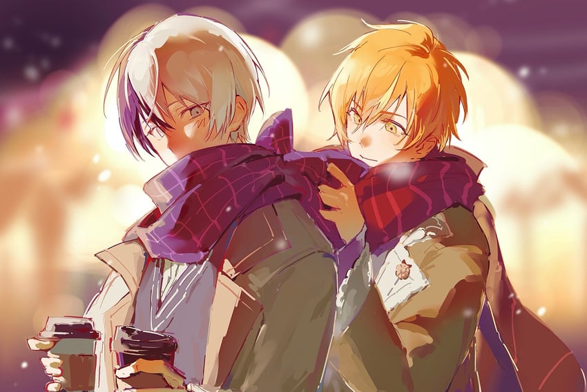 shinonome akito and aoyagi touya (project sekai) drawn by soichi_(soichicey)