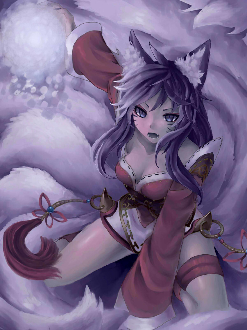 ahri (league of legends) drawn by akuma_akatsukii