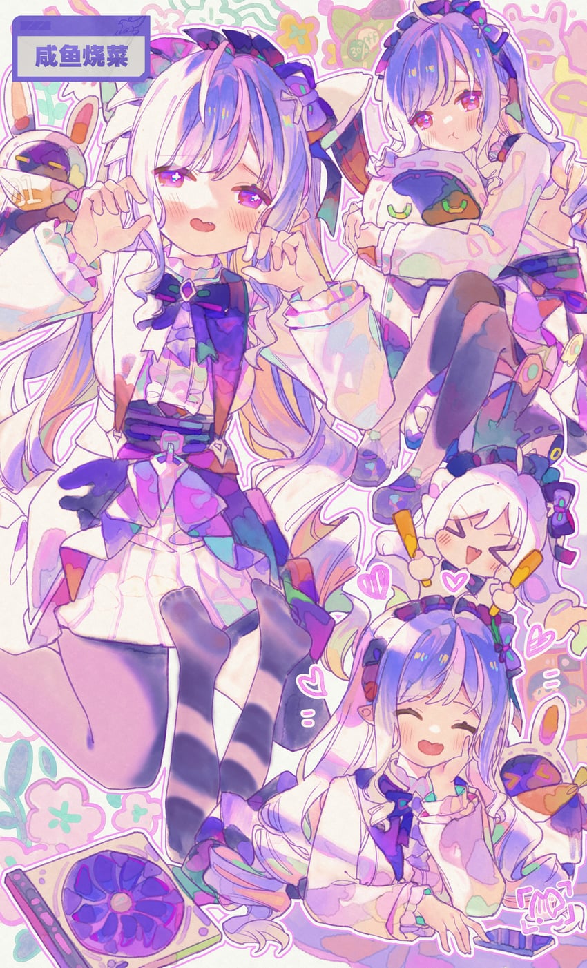 vivian banshee, eous, luckyboo, robin, and avocaboo (zenless zone zero) drawn by xianyuzi
