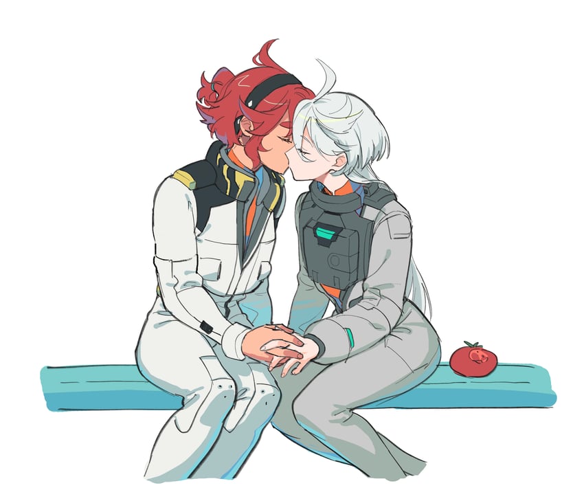 suletta mercury and miorine rembran (gundam and 1 more) drawn by rekari_(rekari628)