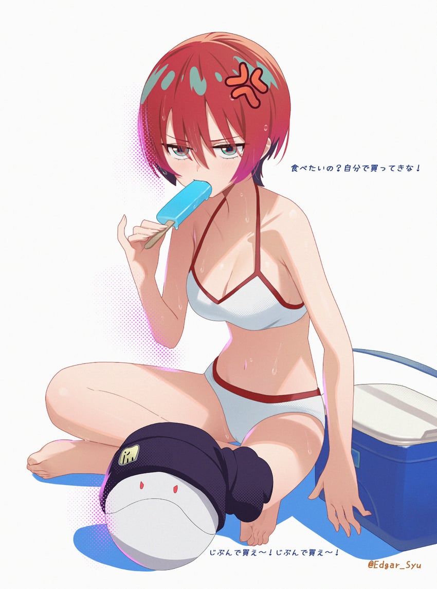 amate yuzuriha and haro (gundam and 1 more) drawn by edgar_syu