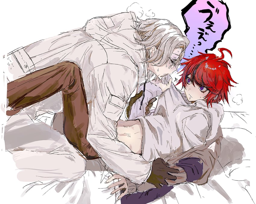 aotsuki eito and sumino takumi (the hundred line -last defense academy-) drawn by 8de3wn