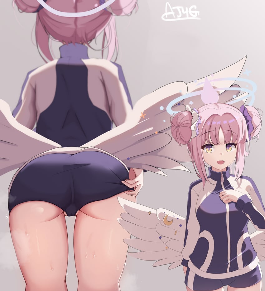 mika (blue archive) drawn by aj_gtv