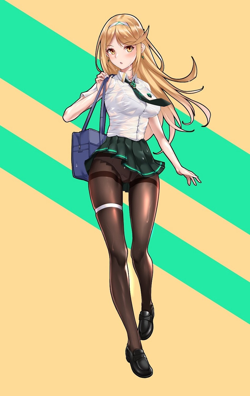 mythra (xenoblade chronicles and 2 more) drawn by matrix16