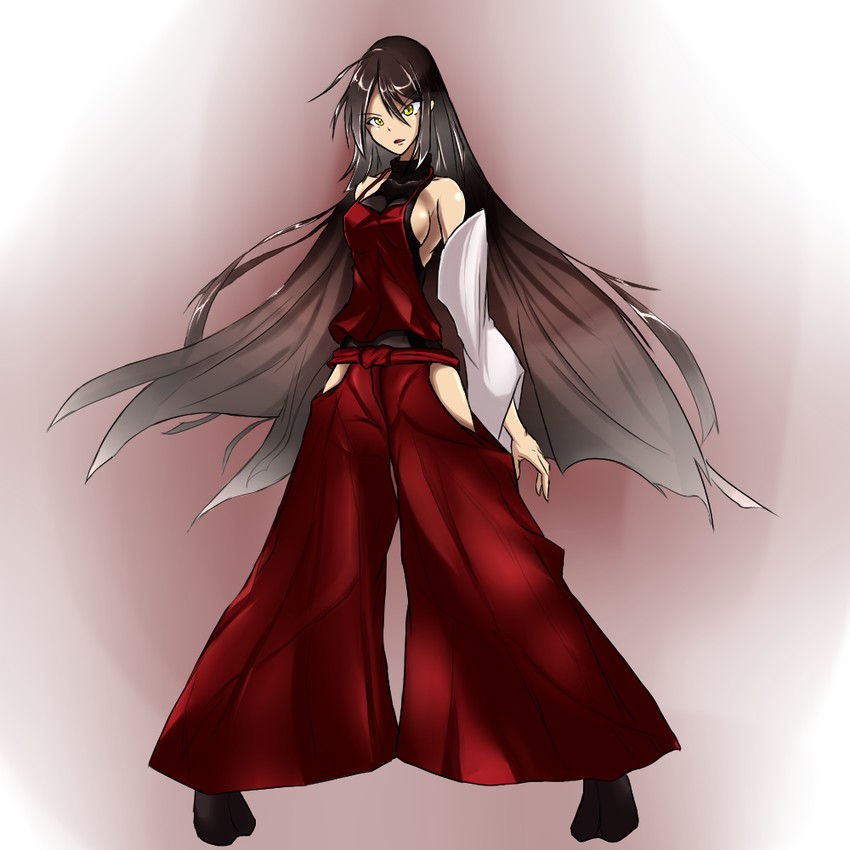sendai hakurei no miko (original and 2 more) drawn by aono_kurokami