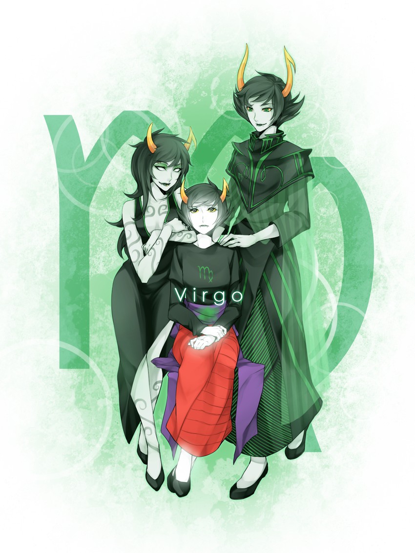 kanaya maryam, porrim maryam, and the dolorosa (homestuck) drawn by byakuya0315
