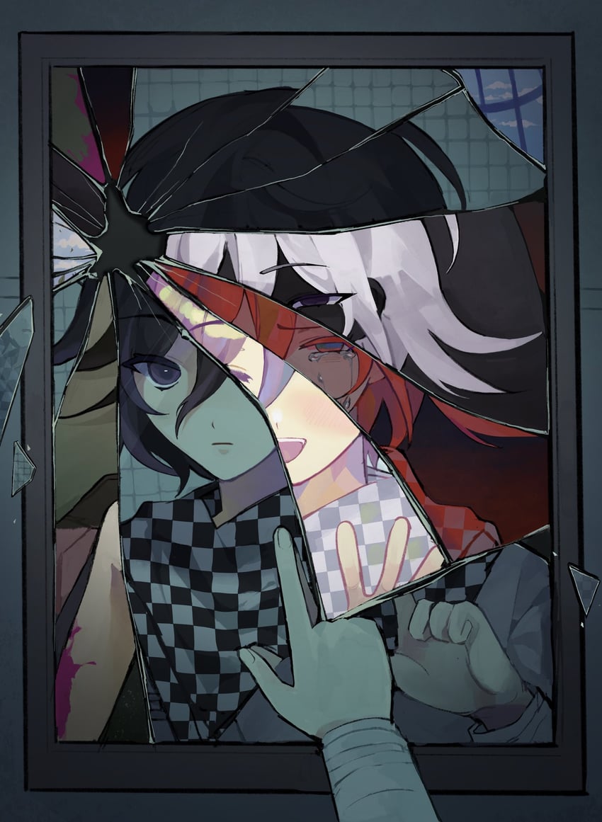 oma kokichi (danganronpa and 1 more) drawn by xin_ci