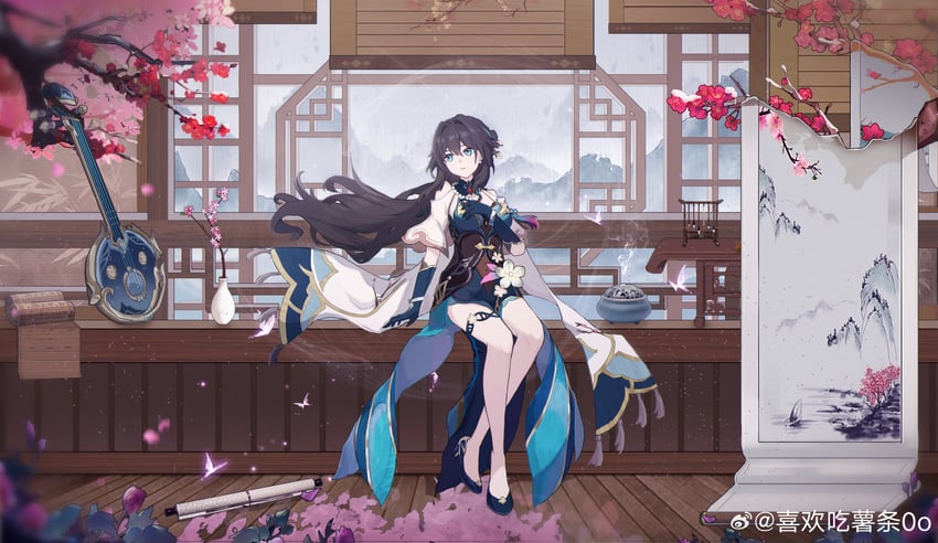 ruan mei (honkai and 1 more) drawn by xi_huan_chi_sh_tiao_0o