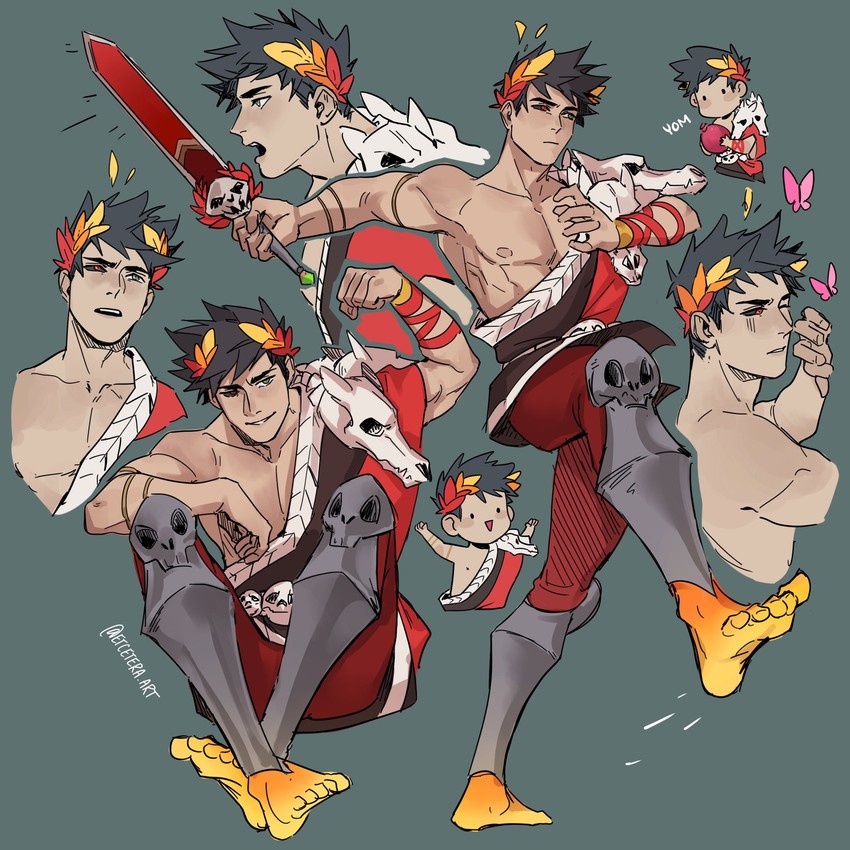 zagreus (hades and 1 more) drawn by etceteraart