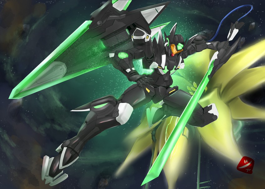 gundam exia repair iv and brave commander test type (gundam and 3 more) drawn by shahnmono