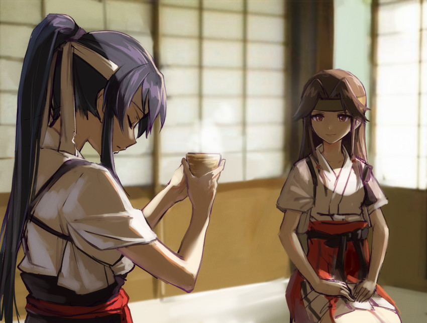 jintsuu, yahagi, and jintsuu kai ni (kantai collection) drawn by kisetsu