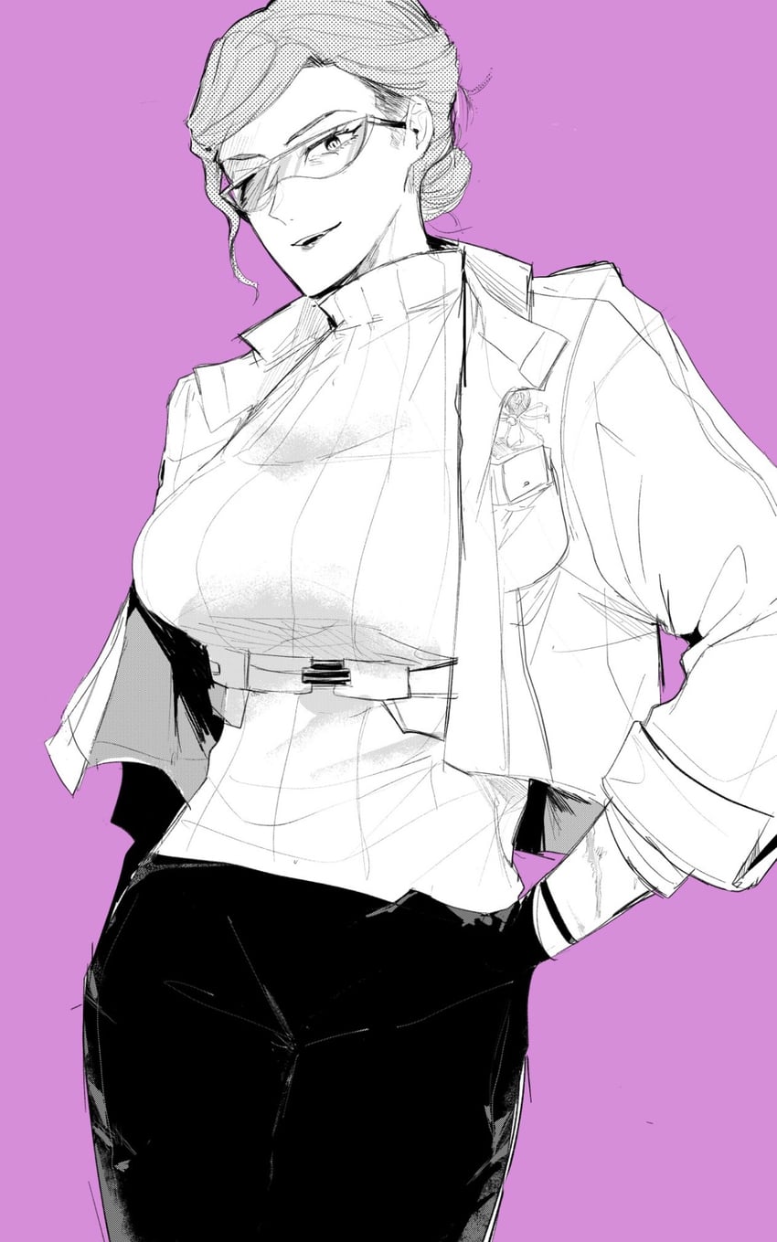 cinder carla (armored core and 1 more) drawn by k_ruc