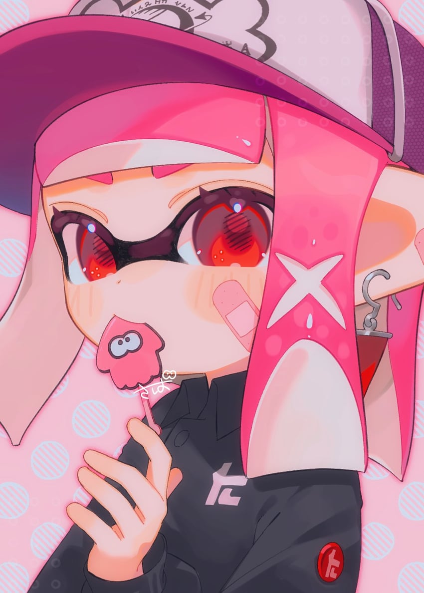 inkling player character and inkling girl (splatoon) drawn by sabata_saba