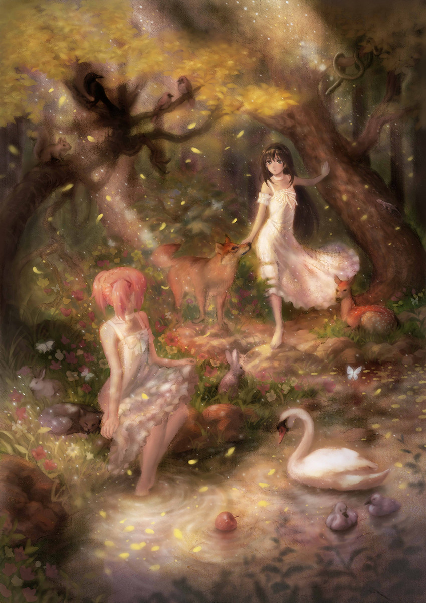 akemi homura and kaname madoka (mahou shoujo madoka magica and 1 more) drawn by jao_(artofjao)