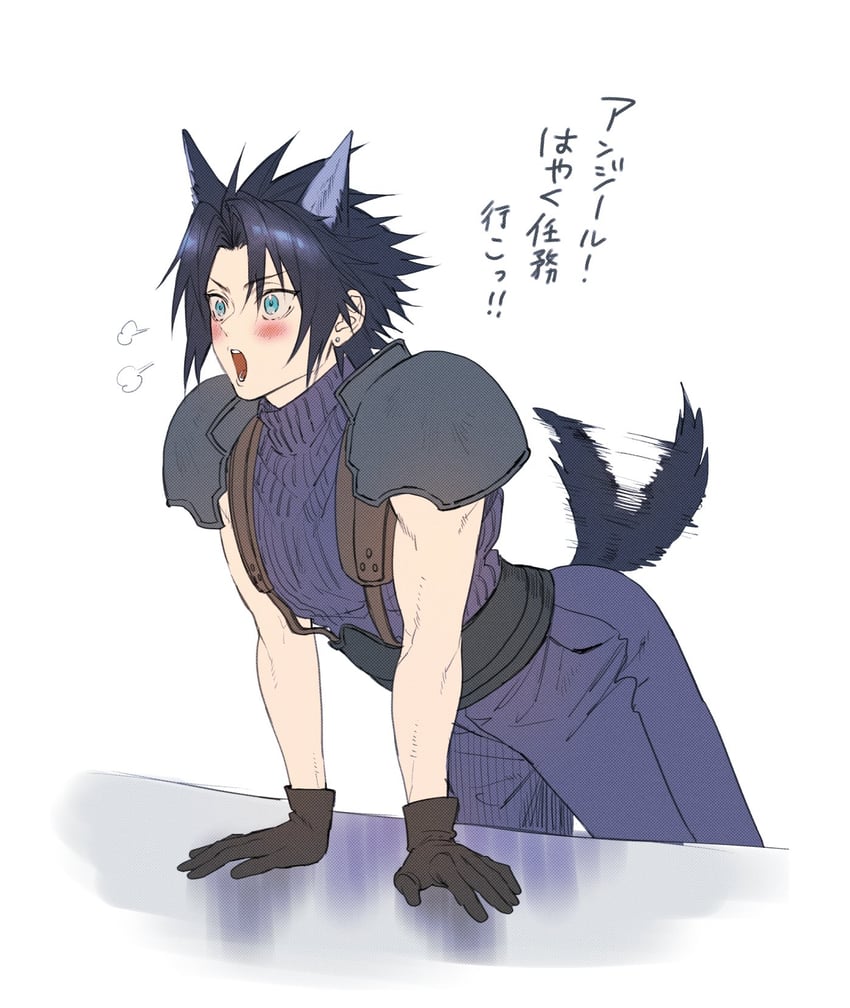 zack fair (final fantasy and 2 more) drawn by ah_yoshimizu