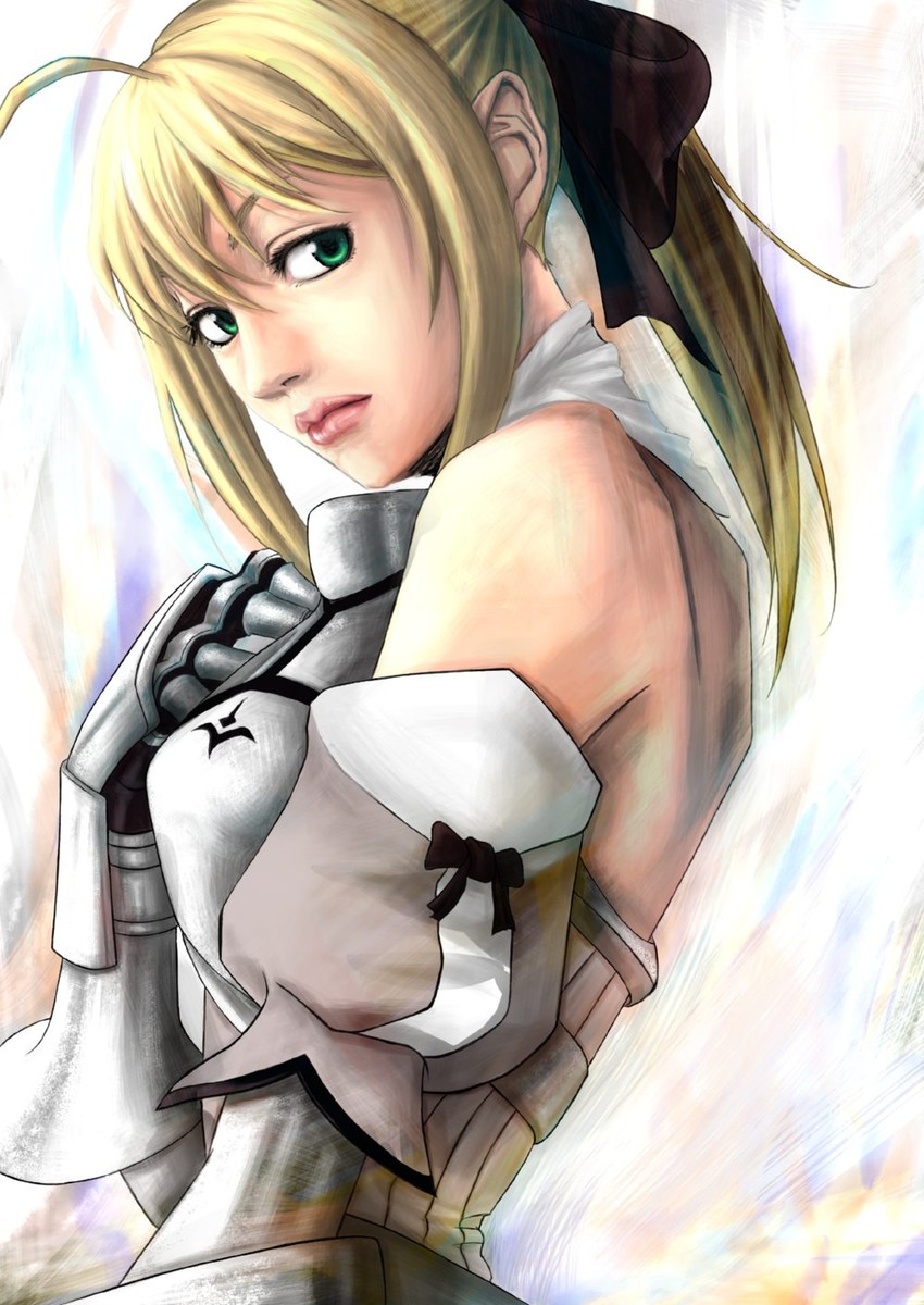 artoria pendragon and saber lily (fate and 1 more) drawn by amawa_kazuhiro