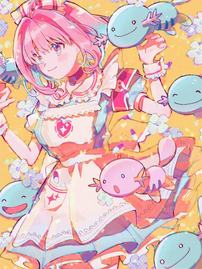 yumemi riamu and wooper (pokemon and 3 more) drawn by hamachamu