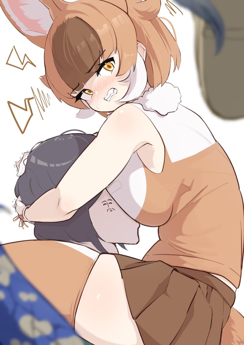 captain and dhole (kemono friends and 1 more) drawn by gakukuru