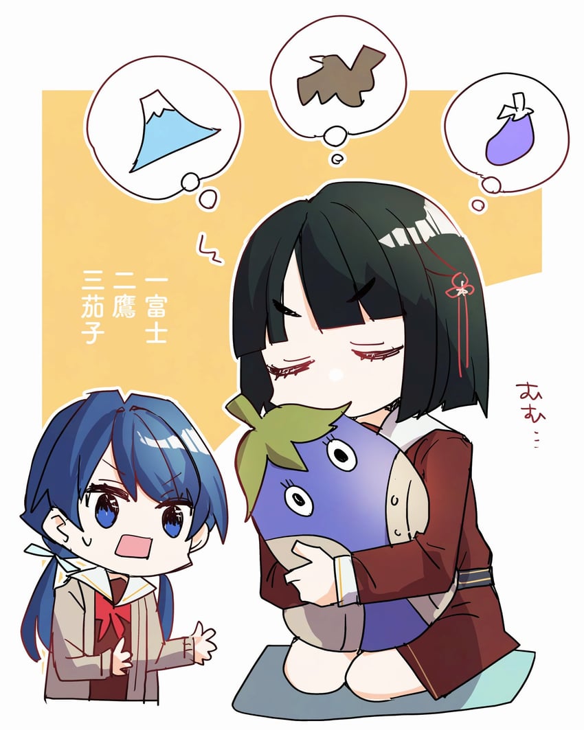 murano sayaka and momose ginko (love live! and 1 more) drawn by kanduki_kamibukuro