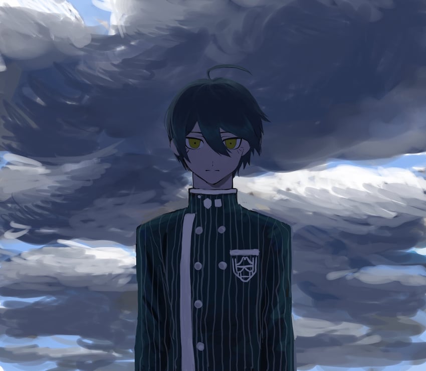saihara shuichi (danganronpa and 1 more) drawn by 1473ex