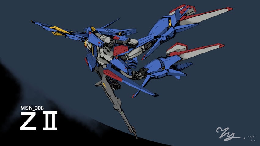 z ii gundam (gundam and 1 more) drawn by denjyou23
