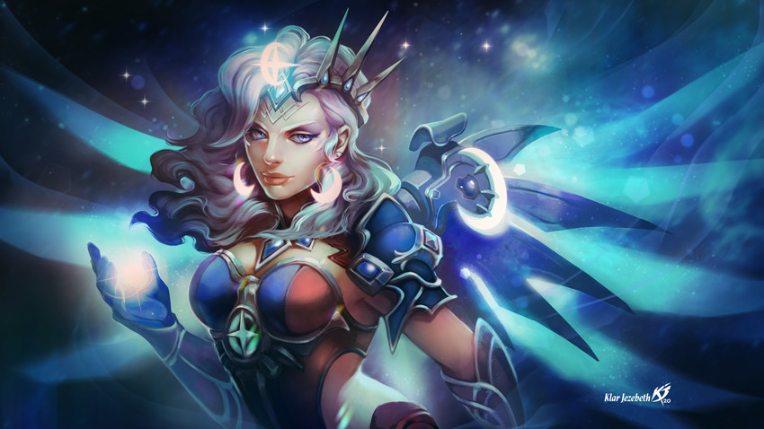 mercy and 2019 atlantic all-stars mercy (overwatch and 1 more) drawn by klar_jezebeth