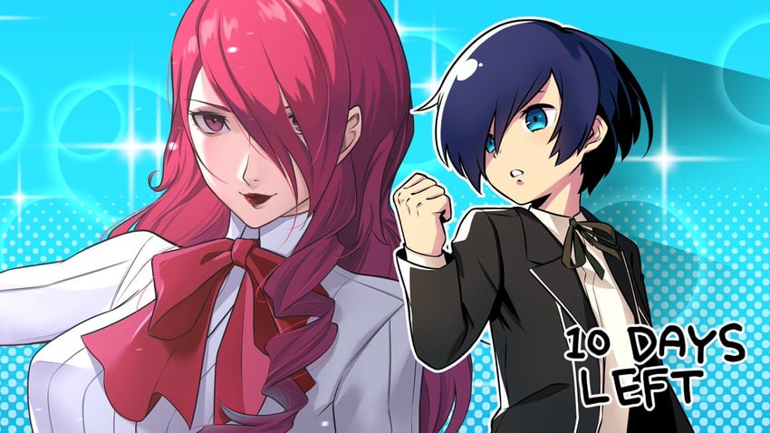 yuuki makoto and kirijou mitsuru (persona and 2 more) drawn by wanderstillart