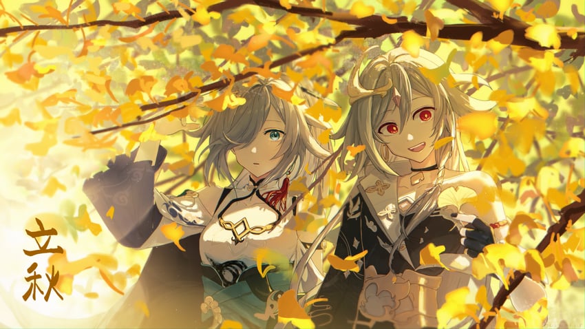 fu hua and herrscher of sentience (honkai and 1 more) drawn by arsum0731