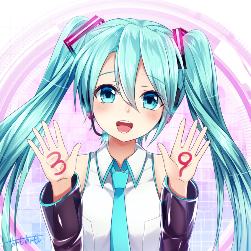hatsune miku (vocaloid) drawn by omoomomo