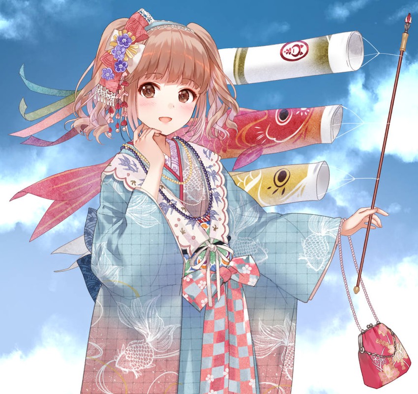 koinobori kimono (nikki and 1 more) drawn by fukahire_(ruinon)