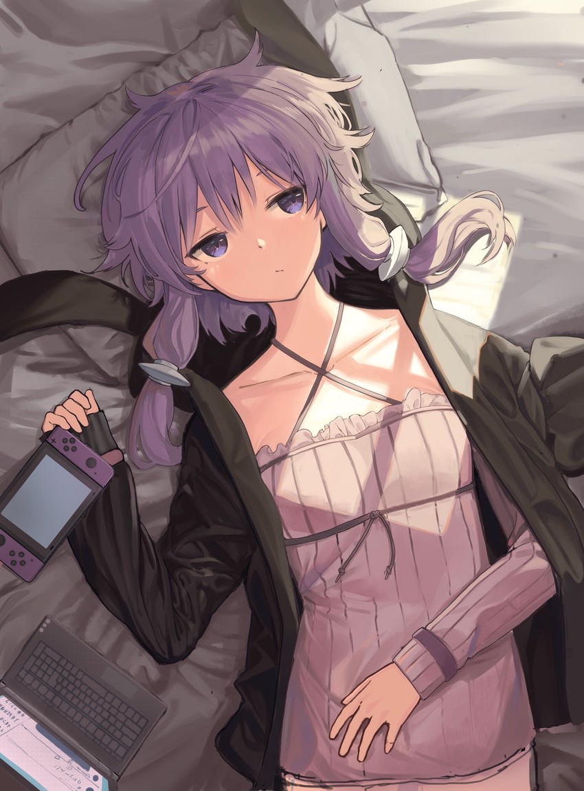 yuzuki yukari (vocaloid and 1 more) drawn by shirokuma_1231