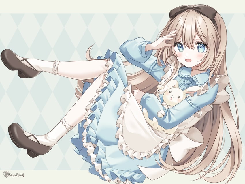 alice (alice's adventures in wonderland) drawn by kompeitou_(lemon_garden)