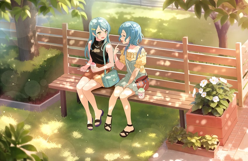 hikawa sayo, hikawa hina, and michelle (bang dream!) drawn by fries_vanquisher
