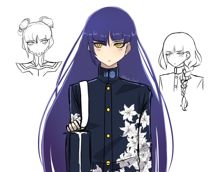 protagonist (shin megami tensei and 1 more) drawn by blank_txxt