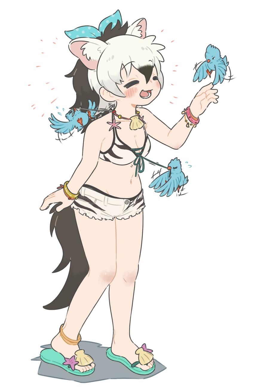 aardwolf (kemono friends and 1 more) drawn by appleq