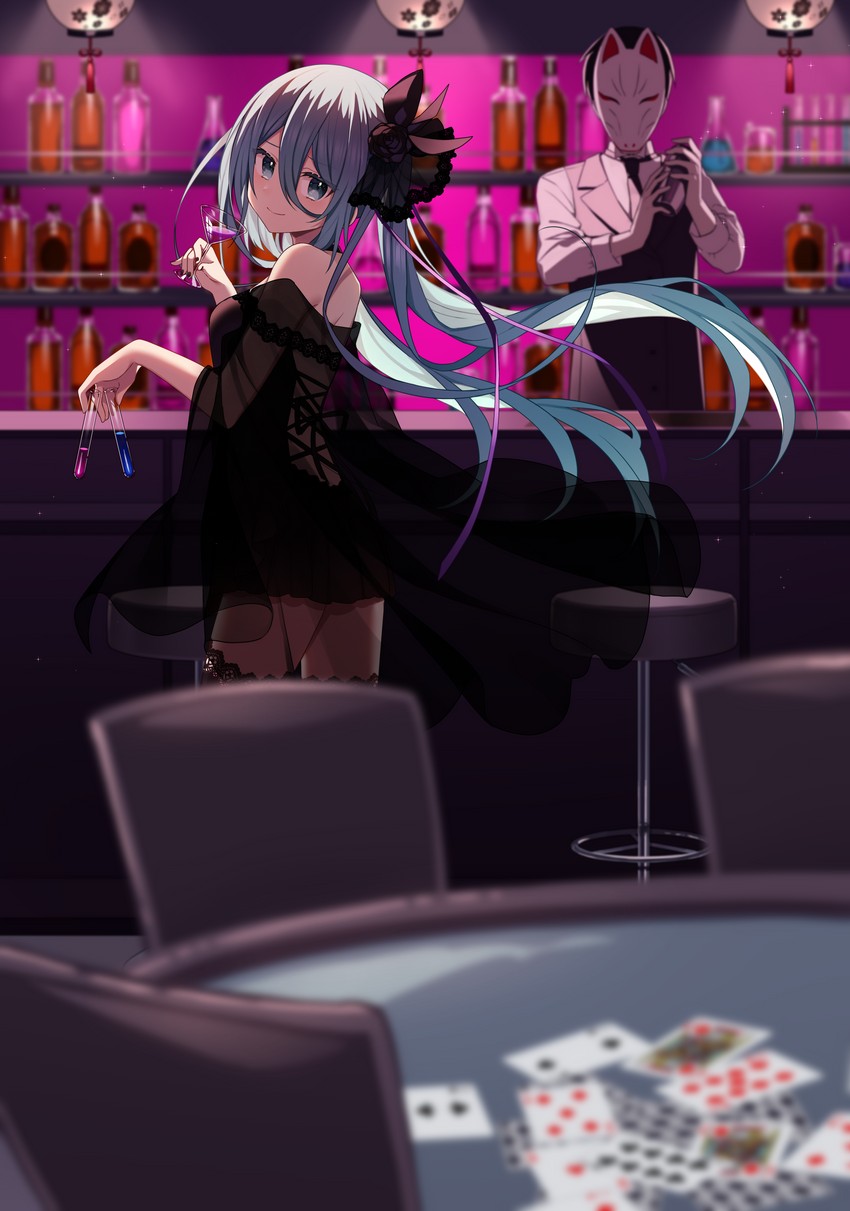 hatsune miku (vocaloid) drawn by hazakura_chikori