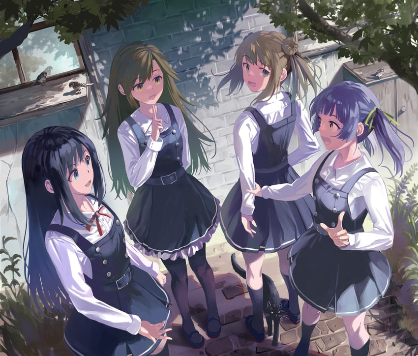 asashio, michishio, asashio kai ni, arashio, ooshio, and 3 more (kantai collection) drawn by mat_(seiga38529)