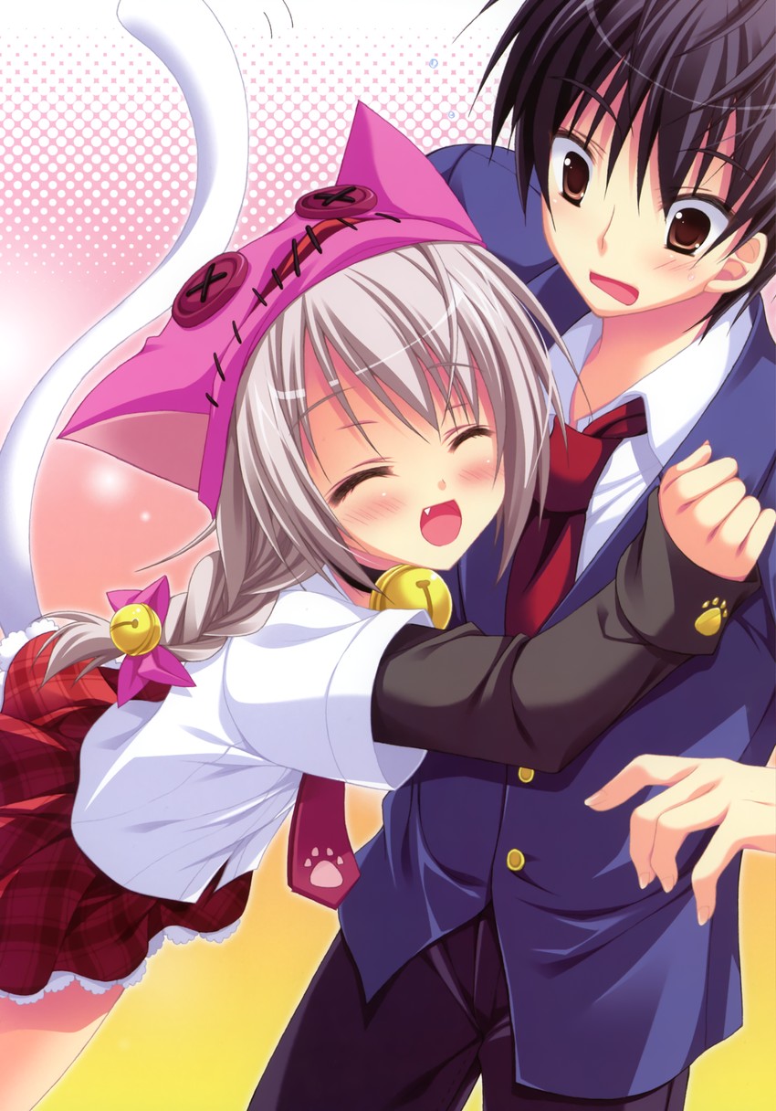 ashihara yukimichi and asayami shiroko (amakawa ame no hiteikoushiki) drawn by moribe_(rabumanyo)
