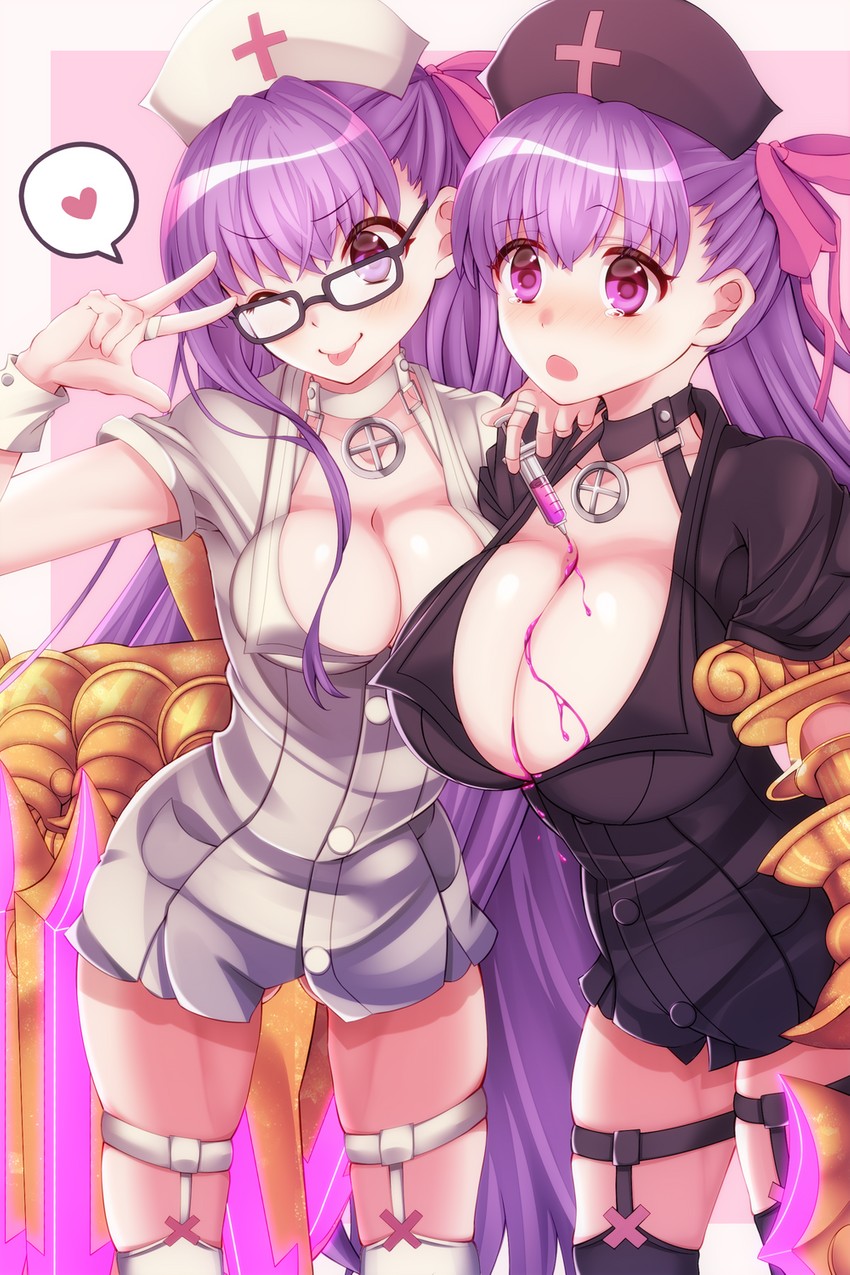 passionlip and bb (fate and 3 more) drawn by amedana