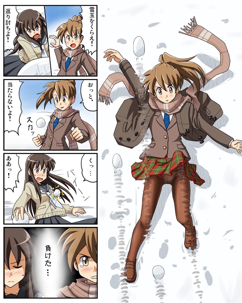 poniko and sera haruna (original and 1 more) drawn by lielos