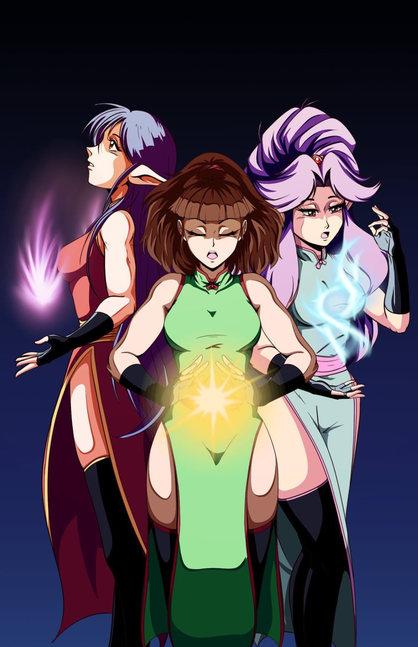 sarah, twiggy, and sheela (shining and 1 more) drawn by tedbob84