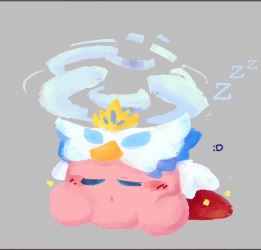 kirby, tornado kirby, and fleur tornado kirby (kirby and 1 more)
