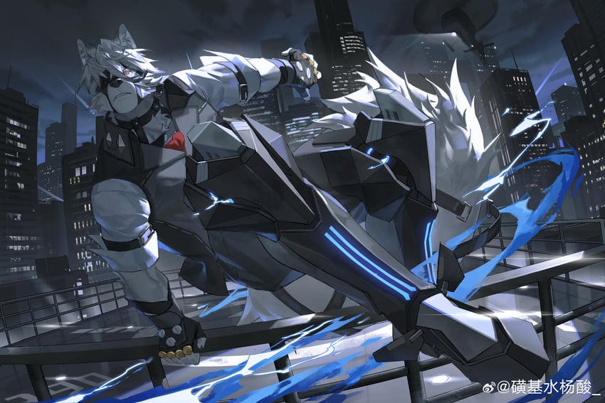 von lycaon (zenless zone zero) drawn by huang_ji_shui_yang_suan