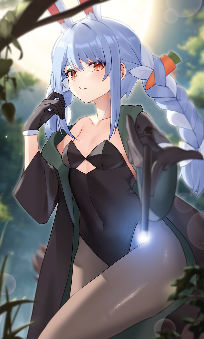 usada pekora (hololive and 2 more) drawn by thomas_8000