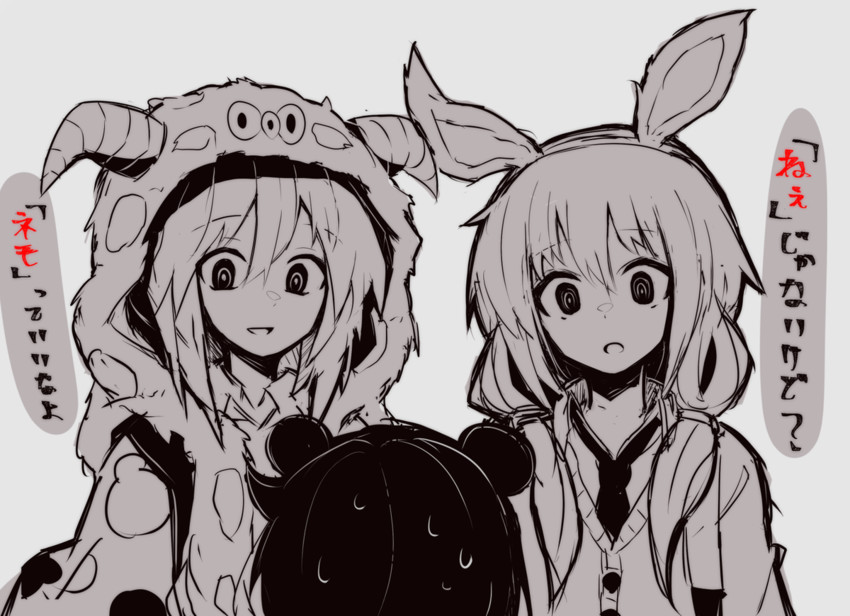 kuroki tomoko, tamura yuri, and nemoto hina (watashi ga motenai no wa dou kangaetemo omaera ga warui!) drawn by kujira_hebi