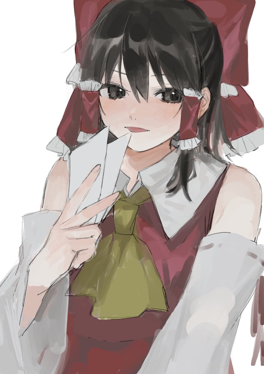 hakurei reimu (touhou) drawn by gotagotay